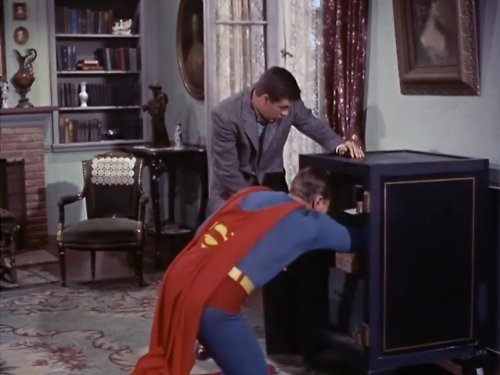 Still of George Reeves and Jack Larson in Adventures of Superman (1952)