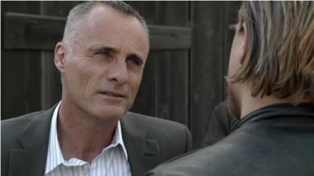 Timothy V Murphy and Charlie Hunnam in Sons of Anarchy