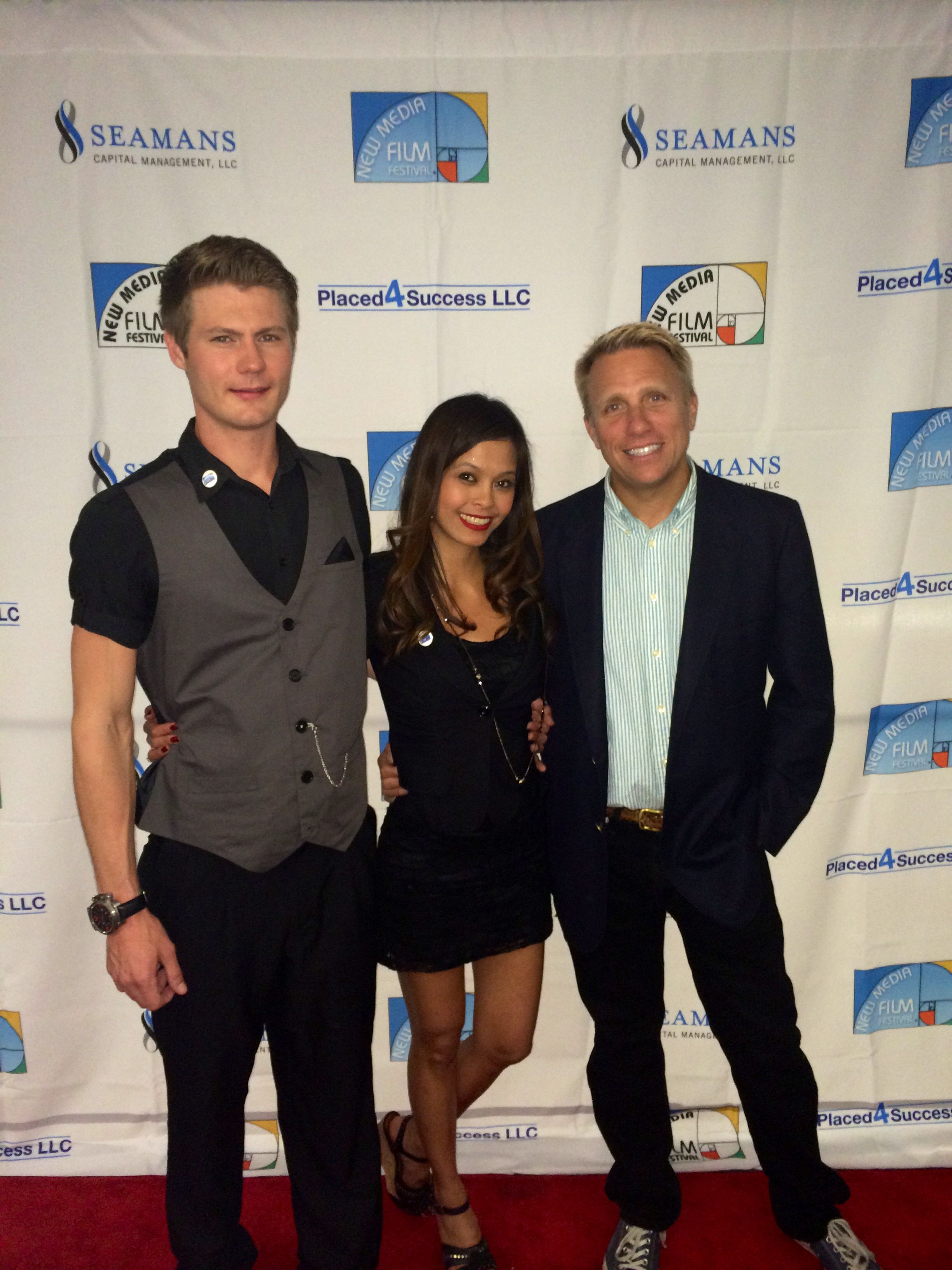On the red carpet at the New Media Film Festival 2014.
