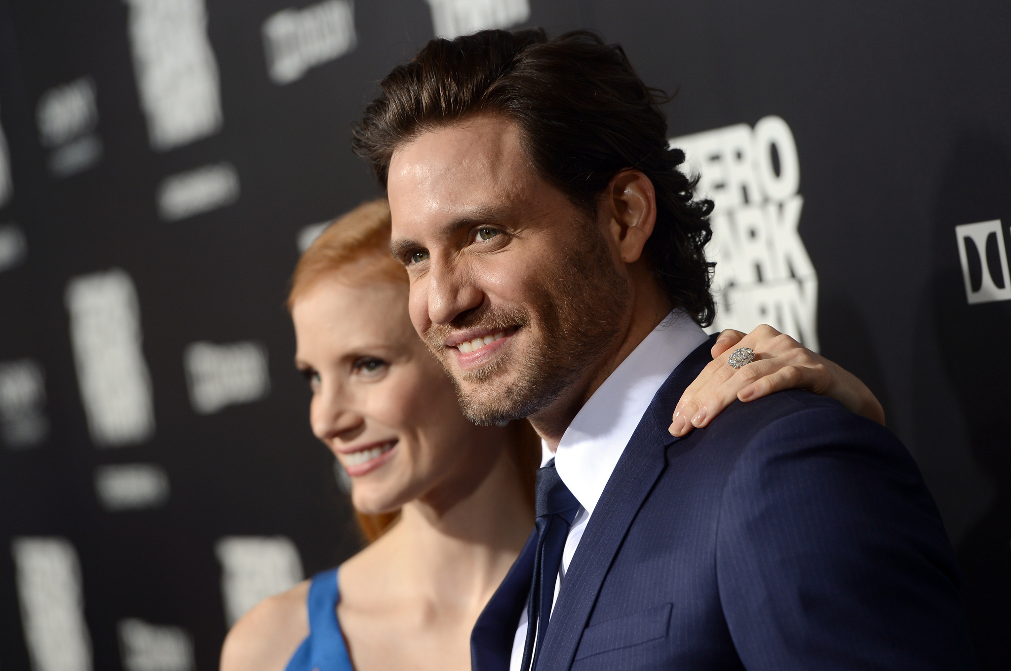 Édgar Ramírez and Jessica Chastain at event of Taikinys #1 (2012)