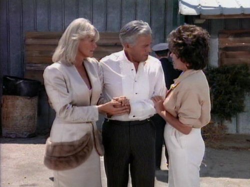 Still of Joan Collins, John Forsythe and Linda Evans in Dynasty (1981)