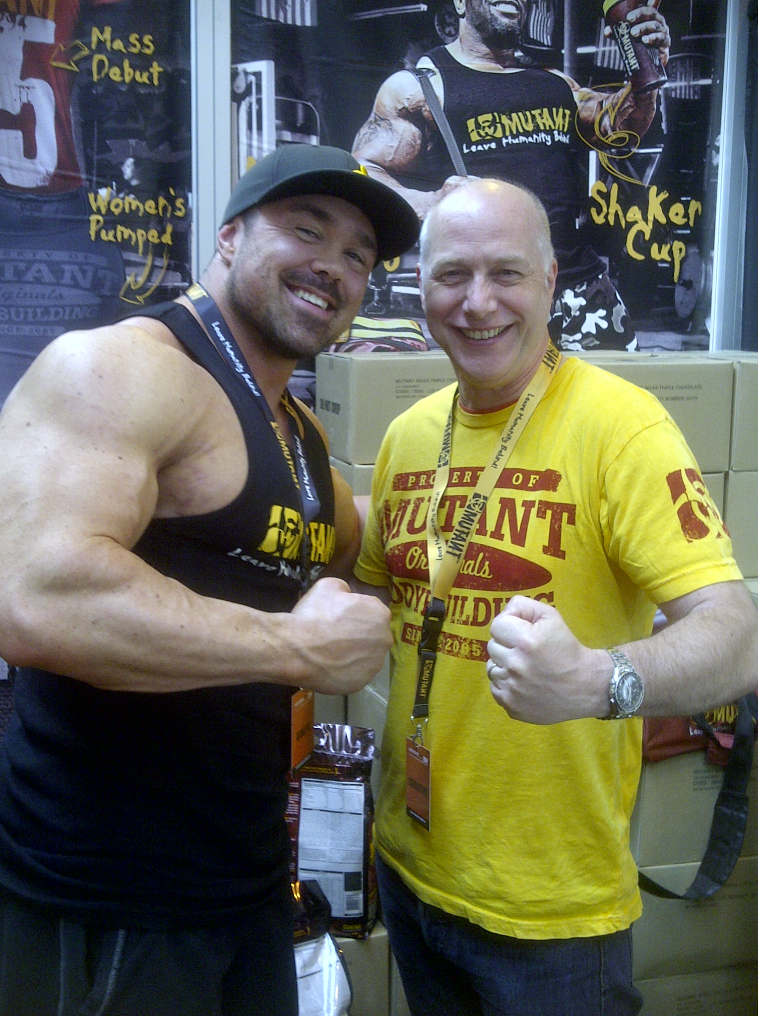 The Audio Suite's Neil Hillman with Mutant Nation's 'Big Ron' Partlow. PA Mixer / Live to Air Mixer on youtube 'officialmutanttv' at BodyPowerExpo, May 2014. Channel stats: over 30 million hits, over 150,000 subscribers.