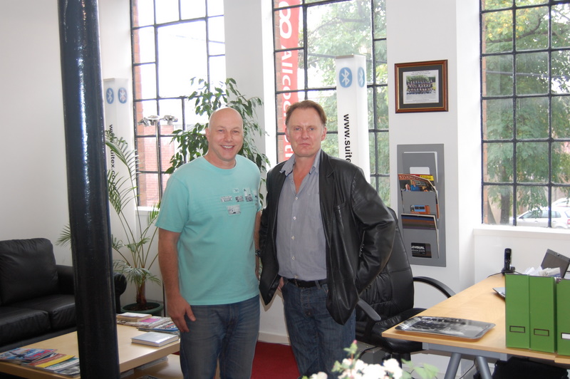 Neil Hillman MPSE with Robert Glenister at The Audio Suite. 'Spooks' Series 8, Episode 1 adr session, August 2009.