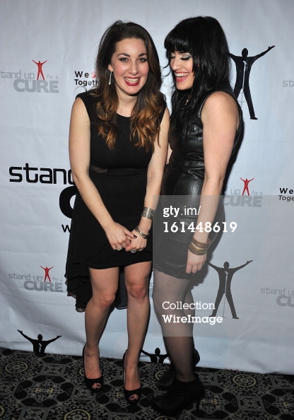 HOLLYWOOD, CA - FEBRUARY 10: Emily Altoon; Sarah Greyson attend the Stand Up For A Cure 2013 Concert Series and Republic Records Grammy Party at The Emerson Theatre on February 10, 2013 in Hollywood, California. (Photo by Angela Weiss/WireImage