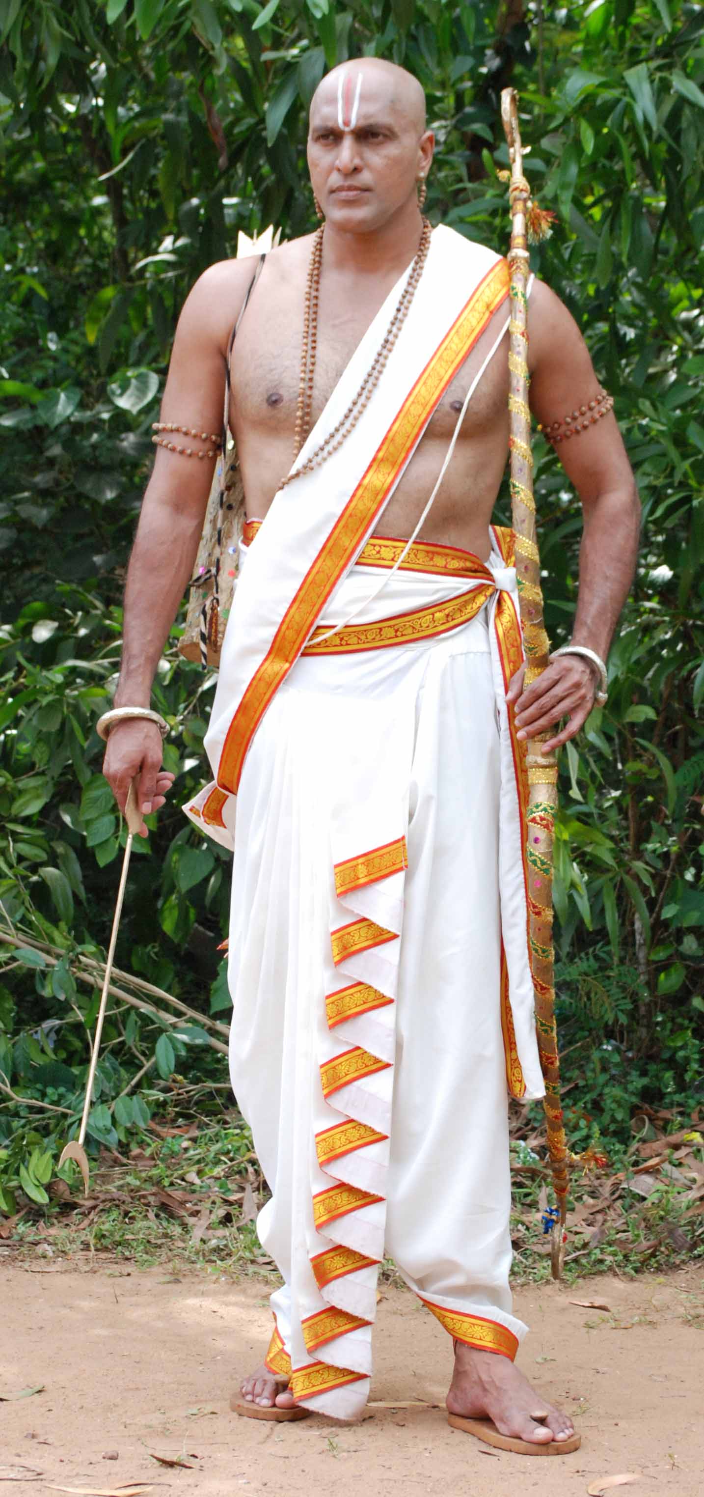 From a Historical film based on Indian Epic Mahabharatha. I am playing Dronacharay well know martial arts Guru.