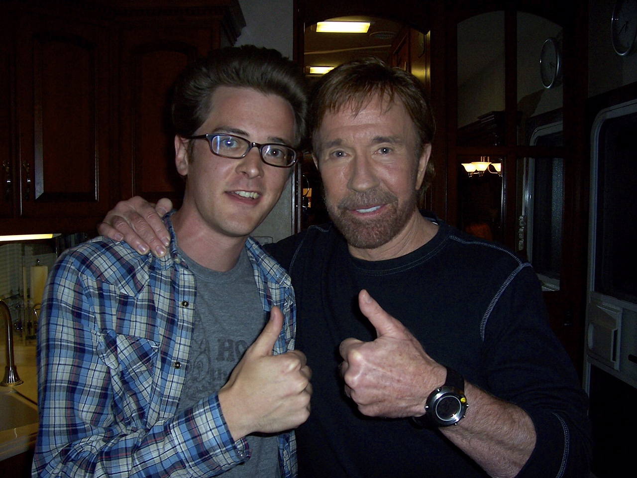 Chris Dotson and Chuck Norris