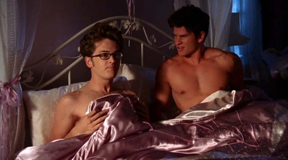 Still of Chris Dotson and Daniel Booko in The O.C.