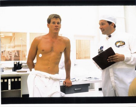 On the set of Apollo 13 with Kevin Bacon