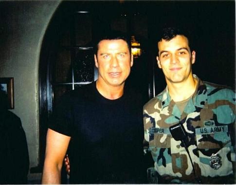 John Travolta and Ernest Hunter