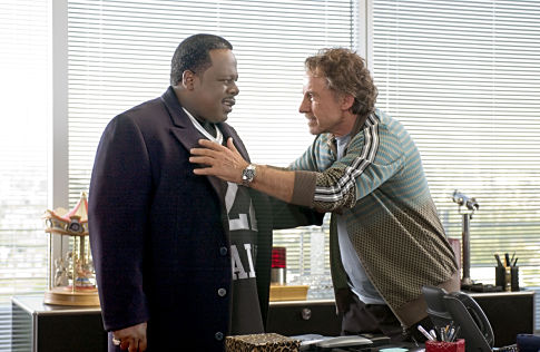 CEDRIC THE ENTERTAINER and HARVEY KEITEL star as Sin LaSalle and Nick Carr in MGM Pictures' comedy BE COOL.