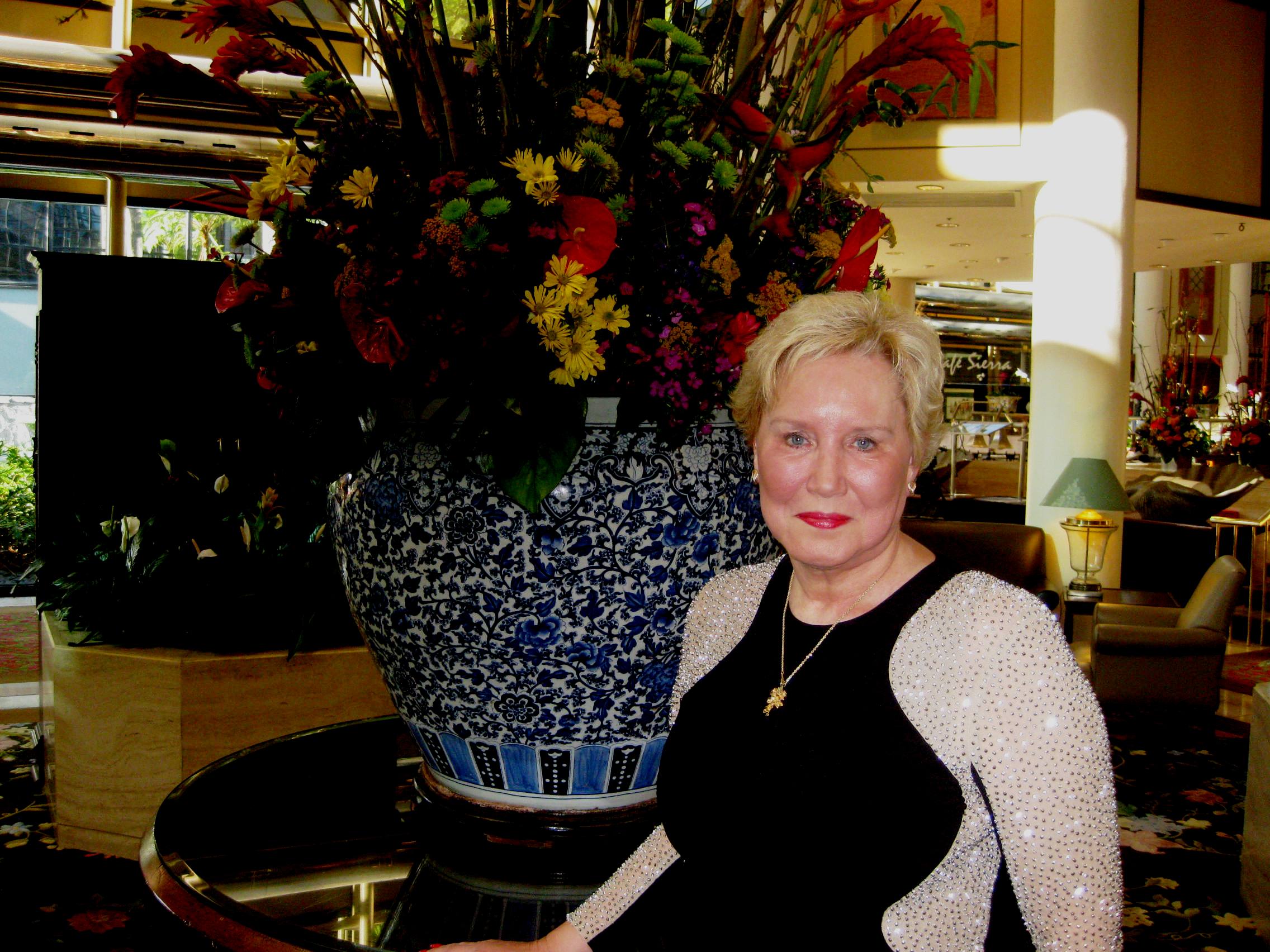 In Hilton Hotel lobby just before the Red Carpet for the Movieguide Awards Gala began, Feb. 6, 2015 in Hollywood.
