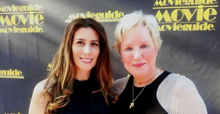 At Movieguide Red Carpet with hostess, Carmi Fellock, Feb.6, 2015