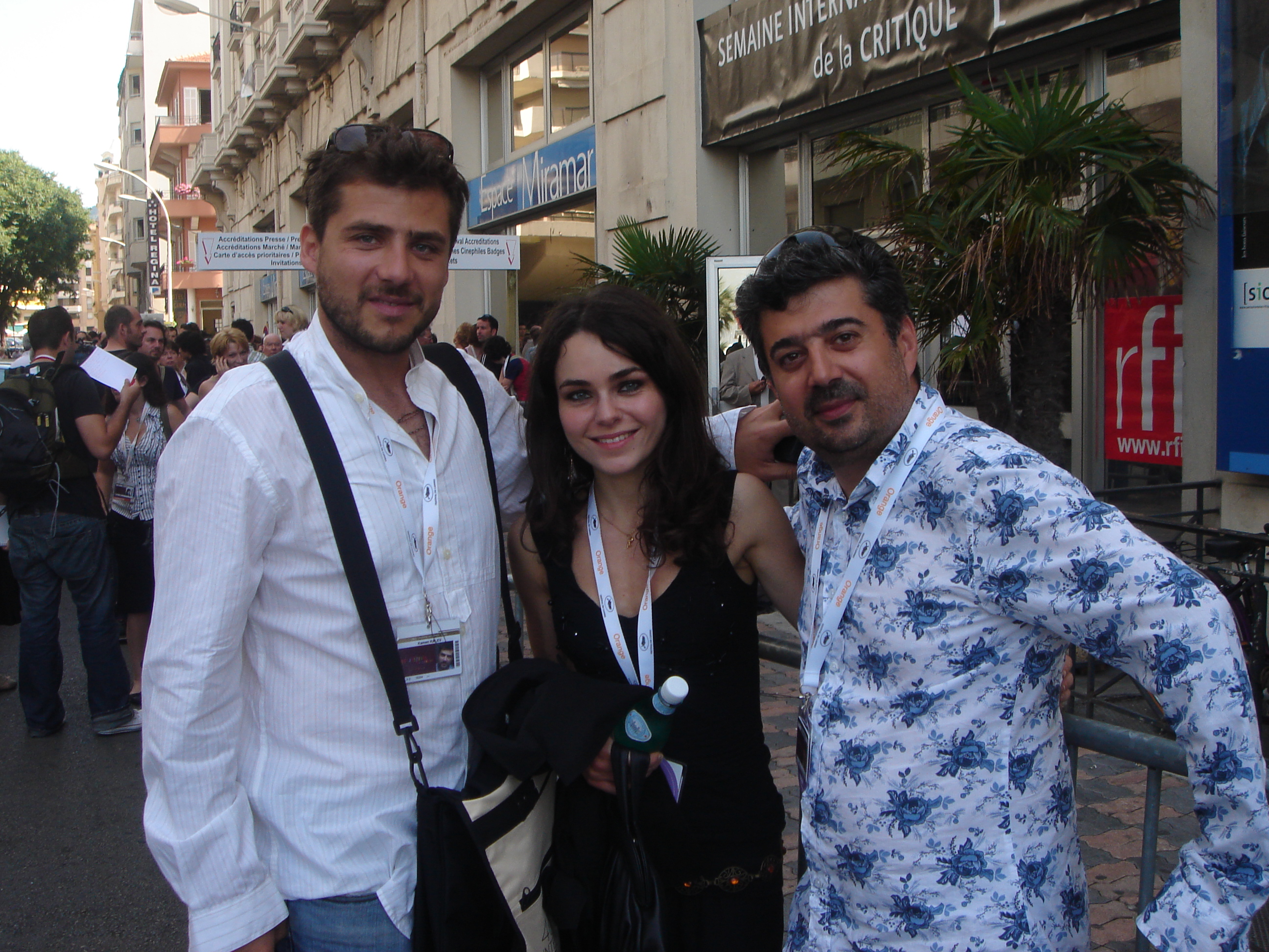 Dimitar Mitovski, Kamen Kalev, Azzurra Antonacci - Cannes Film Festival 2007