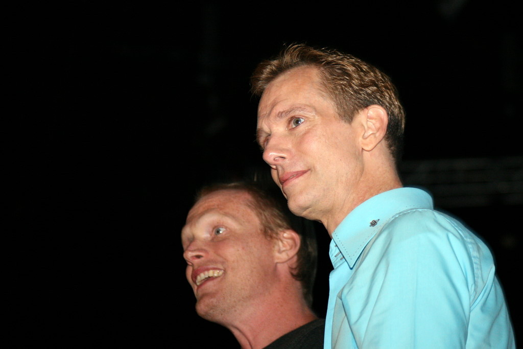 Paul Bettany and Doug Jones at event of Legionas (2010)
