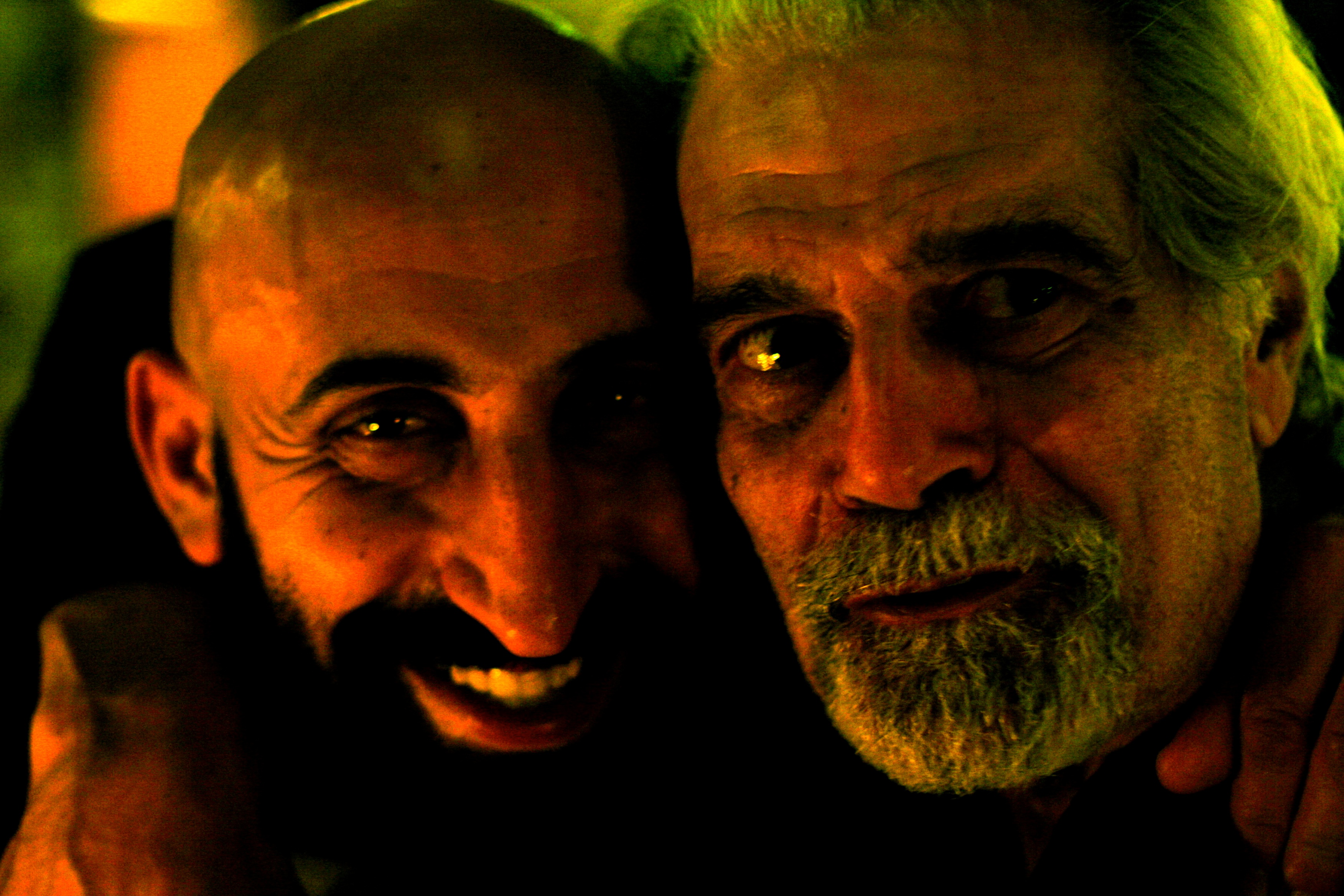 Marco Khan and Omar Sharif in Namibia August 2006.