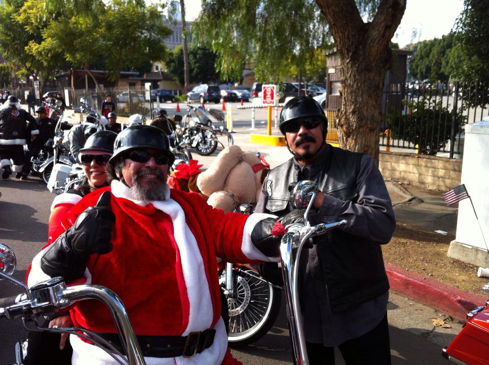 Olvera Street Toy Run~Paul & Cha*Cha*Cha Renteria and Emilio Rivera