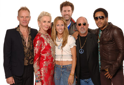 Sting, Sheryl Crow, Will Ferrell, Billy Joel, Lenny Kravitz and Trudie Styler