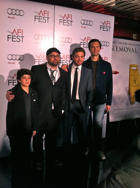 CAST & CREW - Christopher Tomaselli, Nick Simon Writer/Director, Mark Kelly and Oz Perkins.AFI Fest 2010 Screening of 