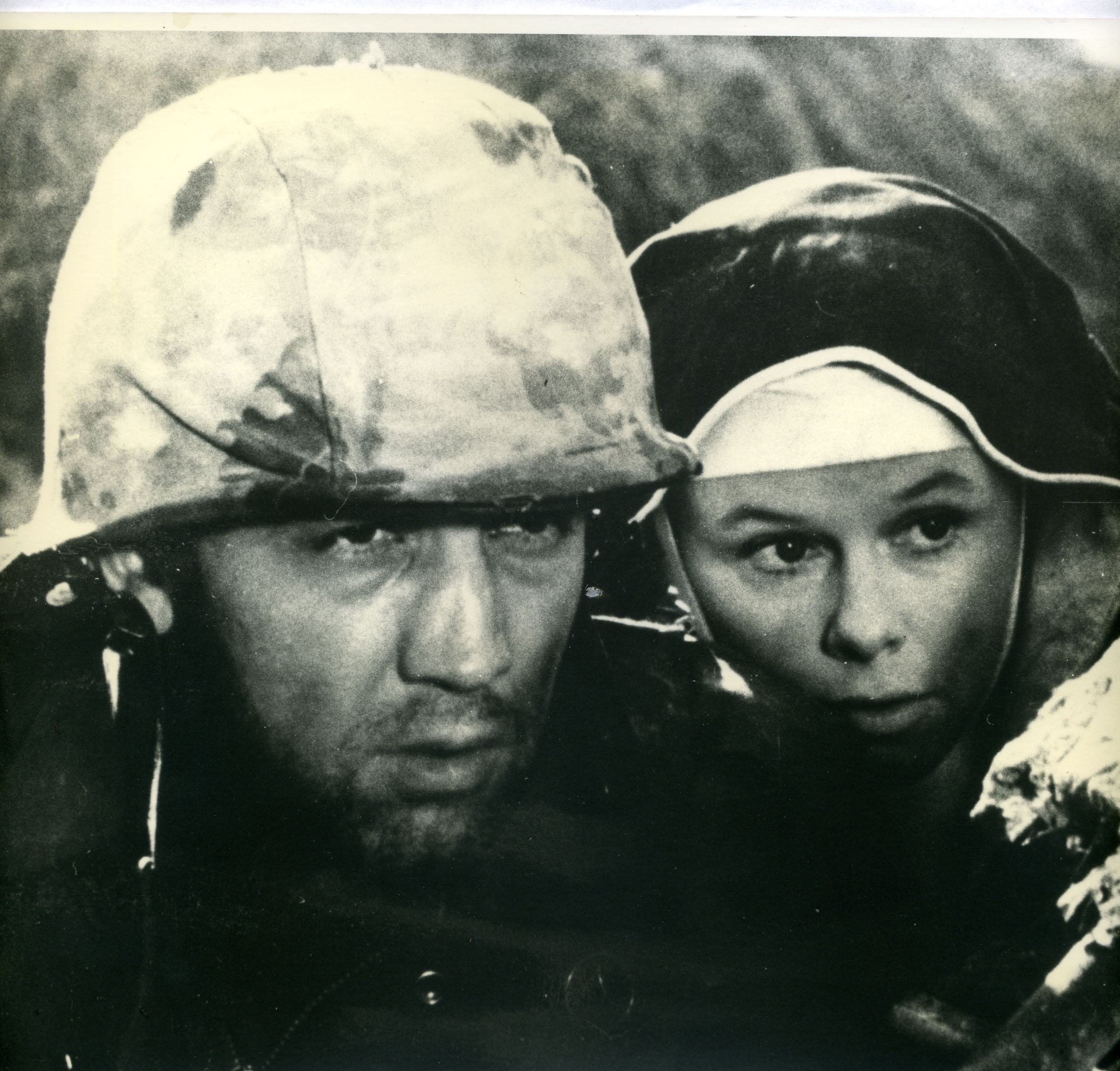 Dennis Christen and Greta Blackburn in a scene from SOLDERS OF INNOCENCE