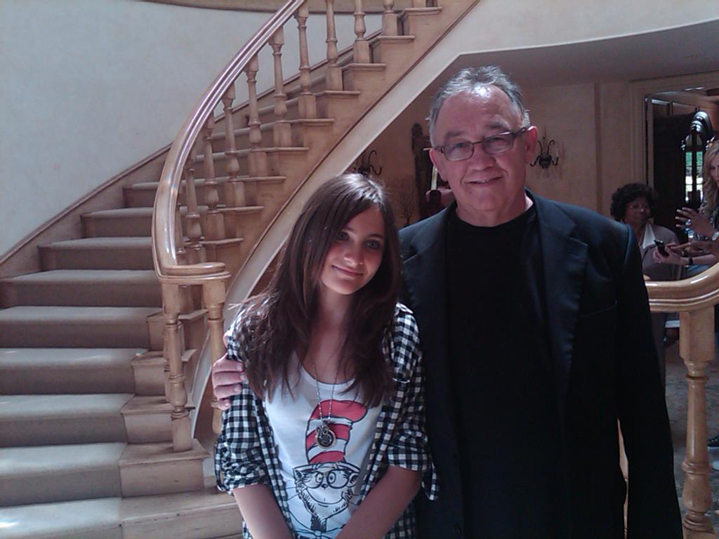 Dennis and Paris during dinner at Larry King's home on Michael's 2nd Anniversary of his passing.