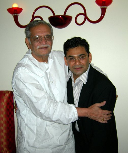 Academy Award winner Indian poet, lyricist and director Guljar and Raaj Rahhi