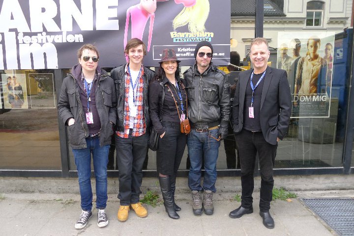 With producers, director and leading actor in the film Órói/Jitters. Barnefilmfestevalen i Kristianssand, Norge 2011
