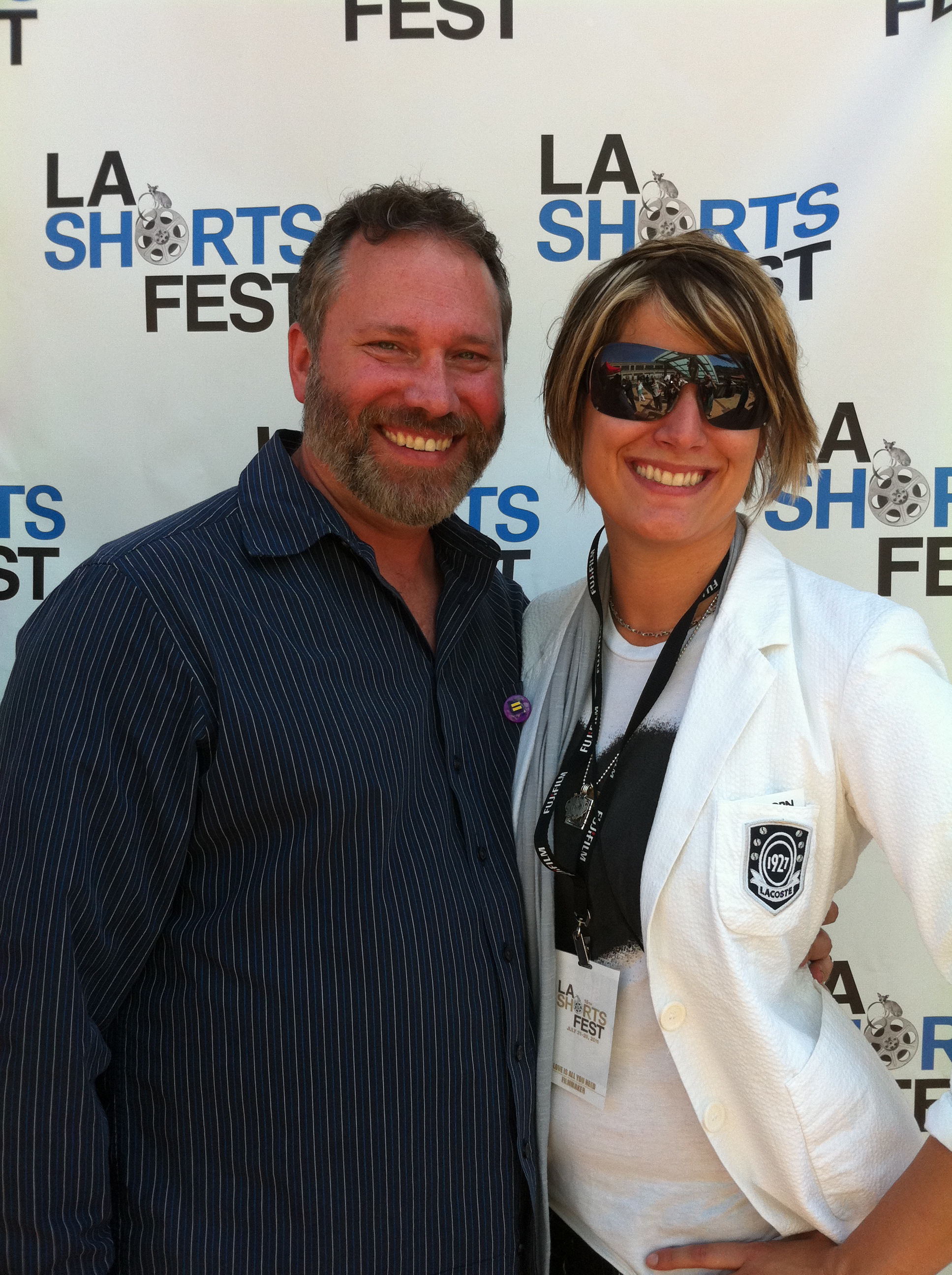 David Tillman and K Rocco Shields at the LA Premier of Love Is All You Need?