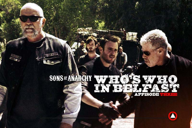 Sons of Anarchy, Episode 'Turas': Andy McPhee, Lorcan O'Toole, Darren Keefe, Ron Pearlman