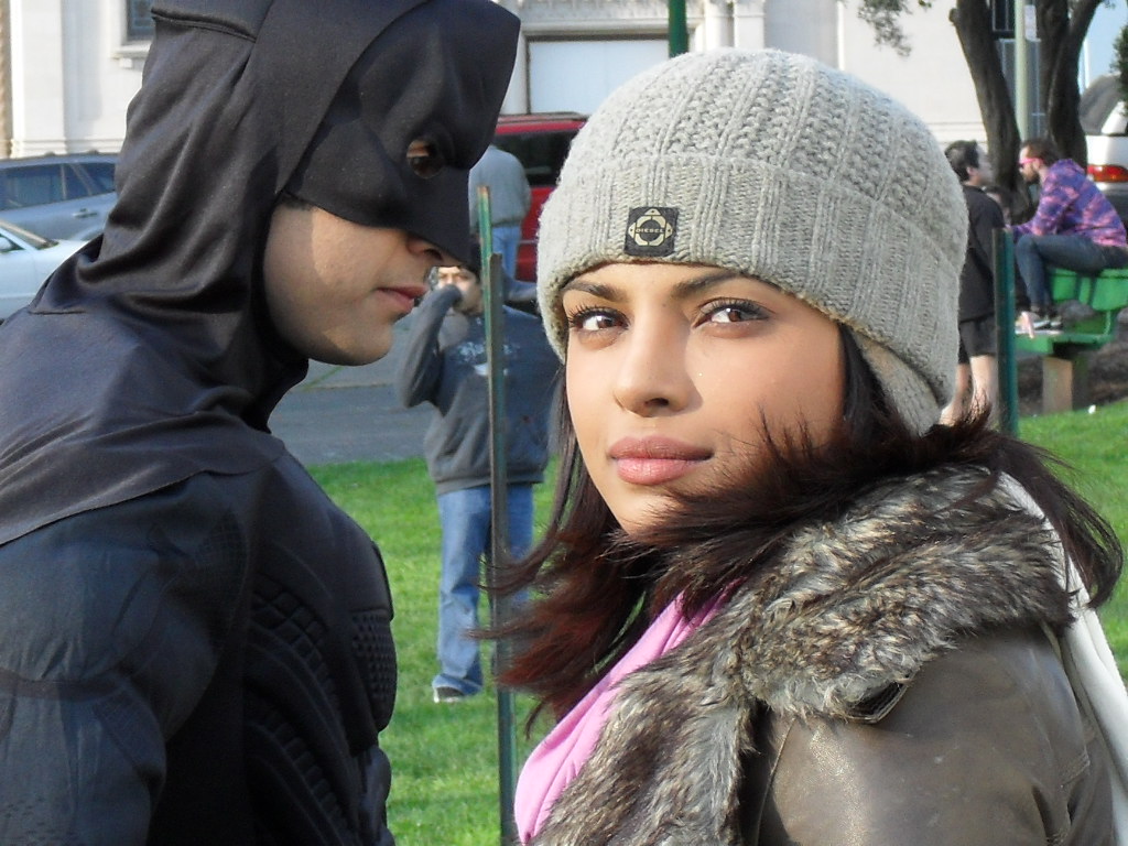 Priyanka Chopra on set of Anjaana Anjaani in San Francisco, California.