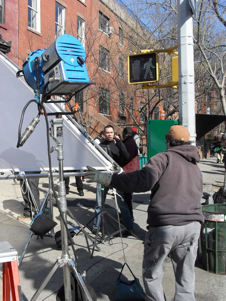 alrivea...LD on set of Jim Jones' Perfect Day, NYC.