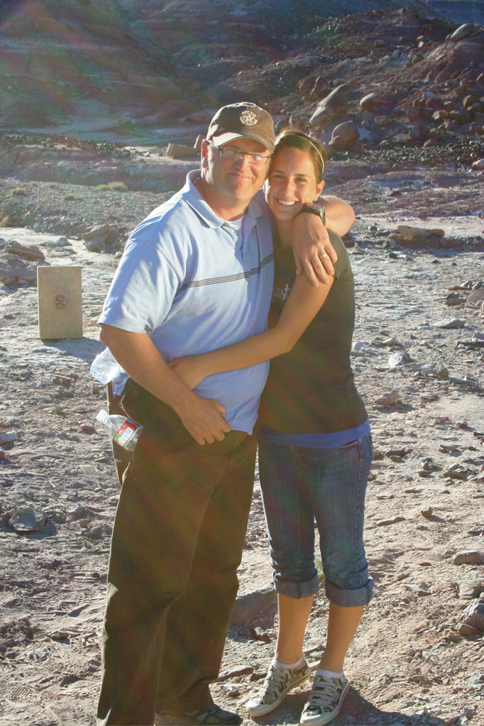 On location in Central Utah circa 2008 with Abbey Smiley