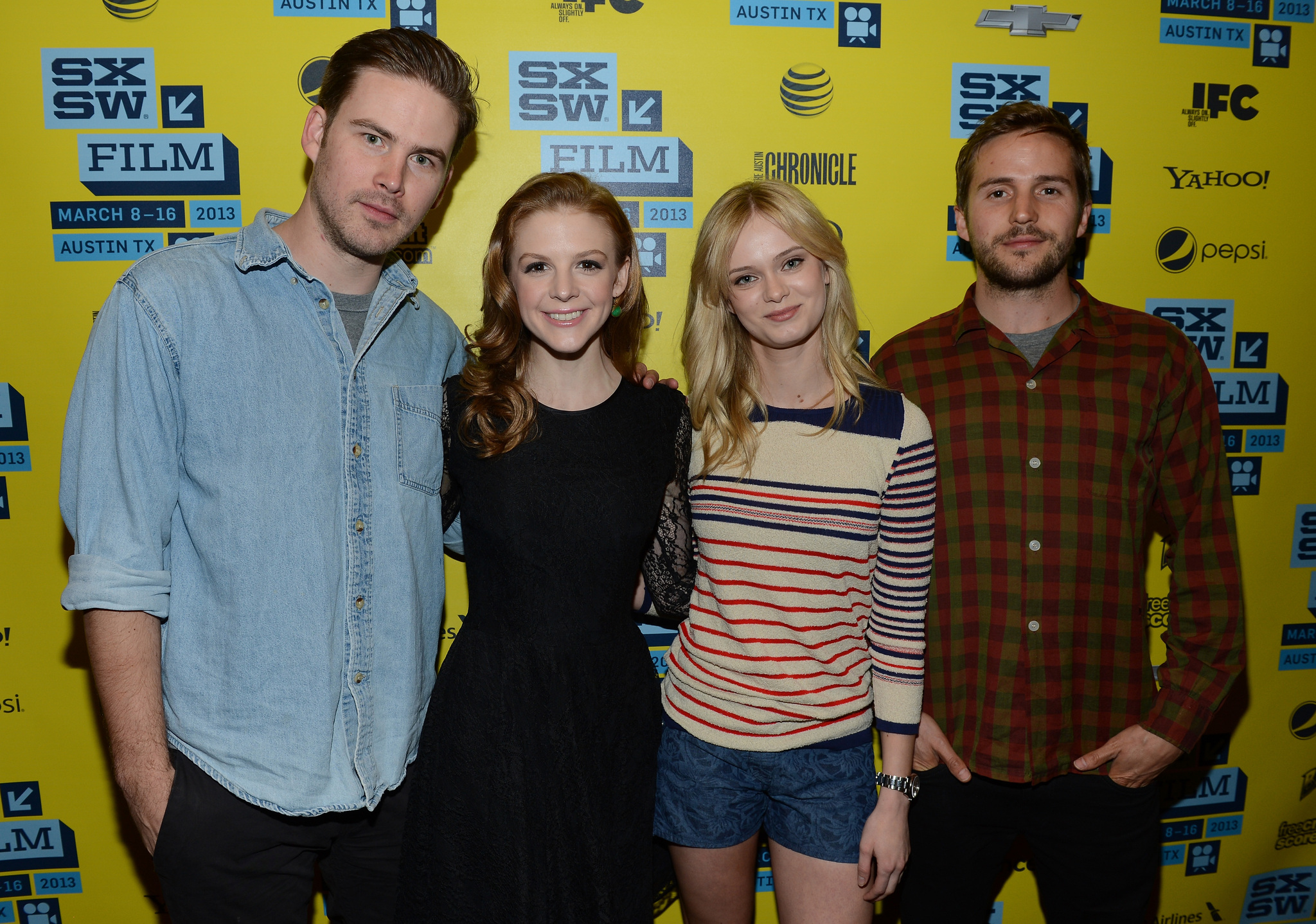 Ashley Bell, Sara Paxton, Zach Cregger and Michael Stahl-David at event of The Bounceback (2013)
