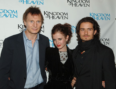 Liam Neeson, Orlando Bloom and Eva Green at event of Kingdom of Heaven (2005)