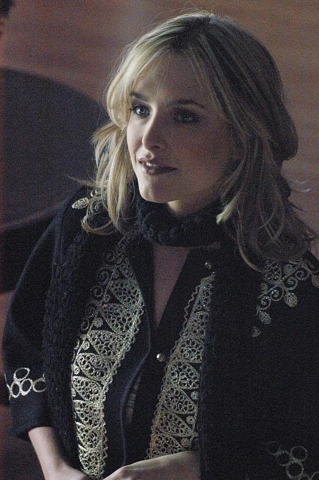 Jenny Mollen on the set of the film THE RAVEN (2004).