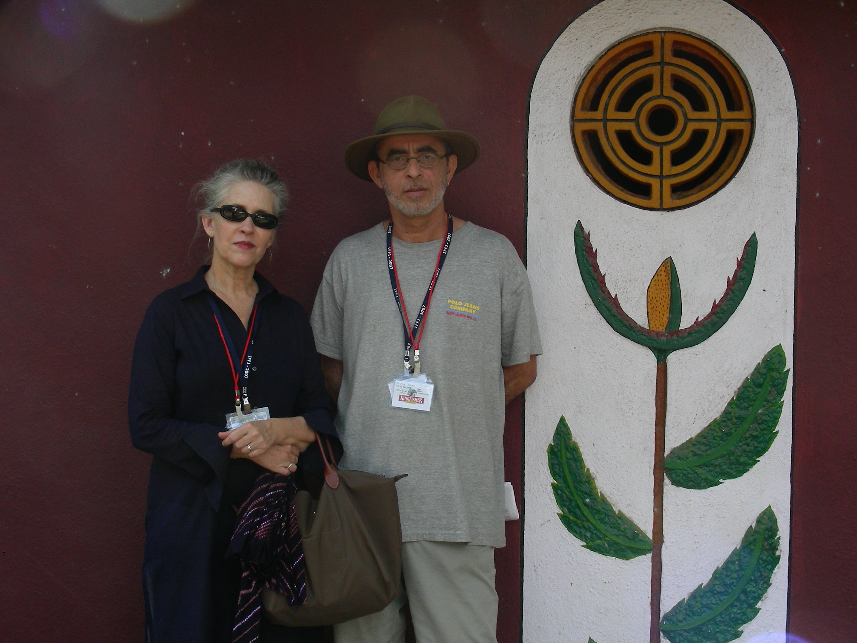 Ahmed Boulane & Dana schondelmeyer in Goa Film festival, India