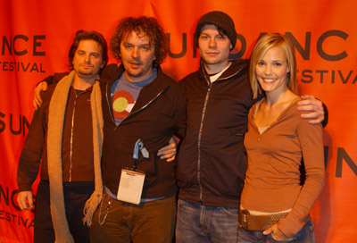 Leslie Bibb, Patrick Fugit, Shea Whigham and Goran Dukic at event of Wristcutters: A Love Story (2006)