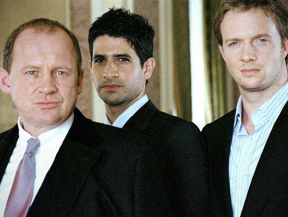 Still of Peter Firth, Rupert Penry-Jones and Raza Jaffrey in Spooks (2002)