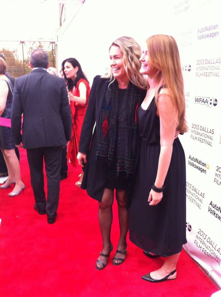 Director Bobbi Jo Hart on the red carpet of the Dallas International Film Festival, with concert pianist Marika Bournaki, whom Hart followed for 7 years for the award-winning feature documentary I AM NOT A ROCK STAR.