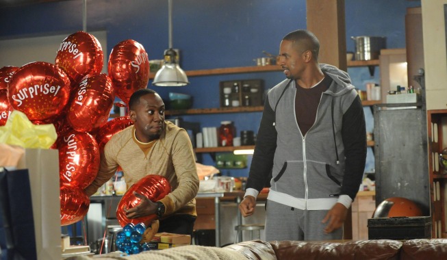 Still of Damon Wayans Jr., Ray Mickshaw and Lamorne Morris in New Girl (2011)