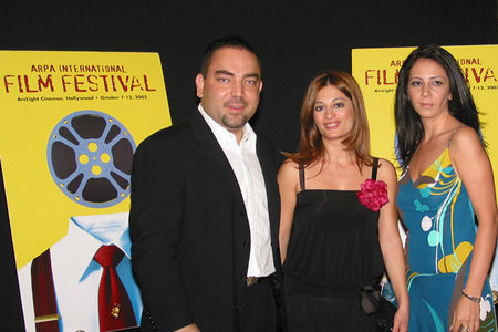 Producers of THE JOURNEY: Edwin Avaness, Emy Hovanesyan, and Anghela Zograbyan at Arpa International Film Festival.