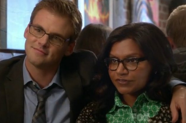Tommy Dewey and Mindy Kaling in The Mindy Project.