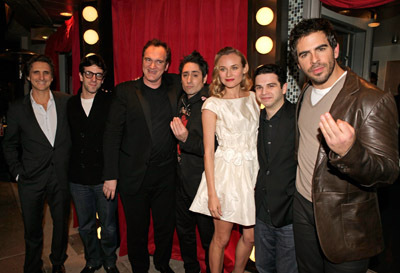 Quentin Tarantino, Lawrence Bender, Samm Levine, Eli Roth, B.J. Novak, Diane Kruger and Omar Doom at event of Negarbingi sunsnukiai (2009)