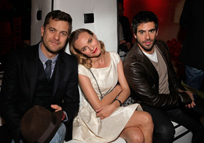 Joshua Jackson, Eli Roth and Diane Kruger at event of Negarbingi sunsnukiai (2009)