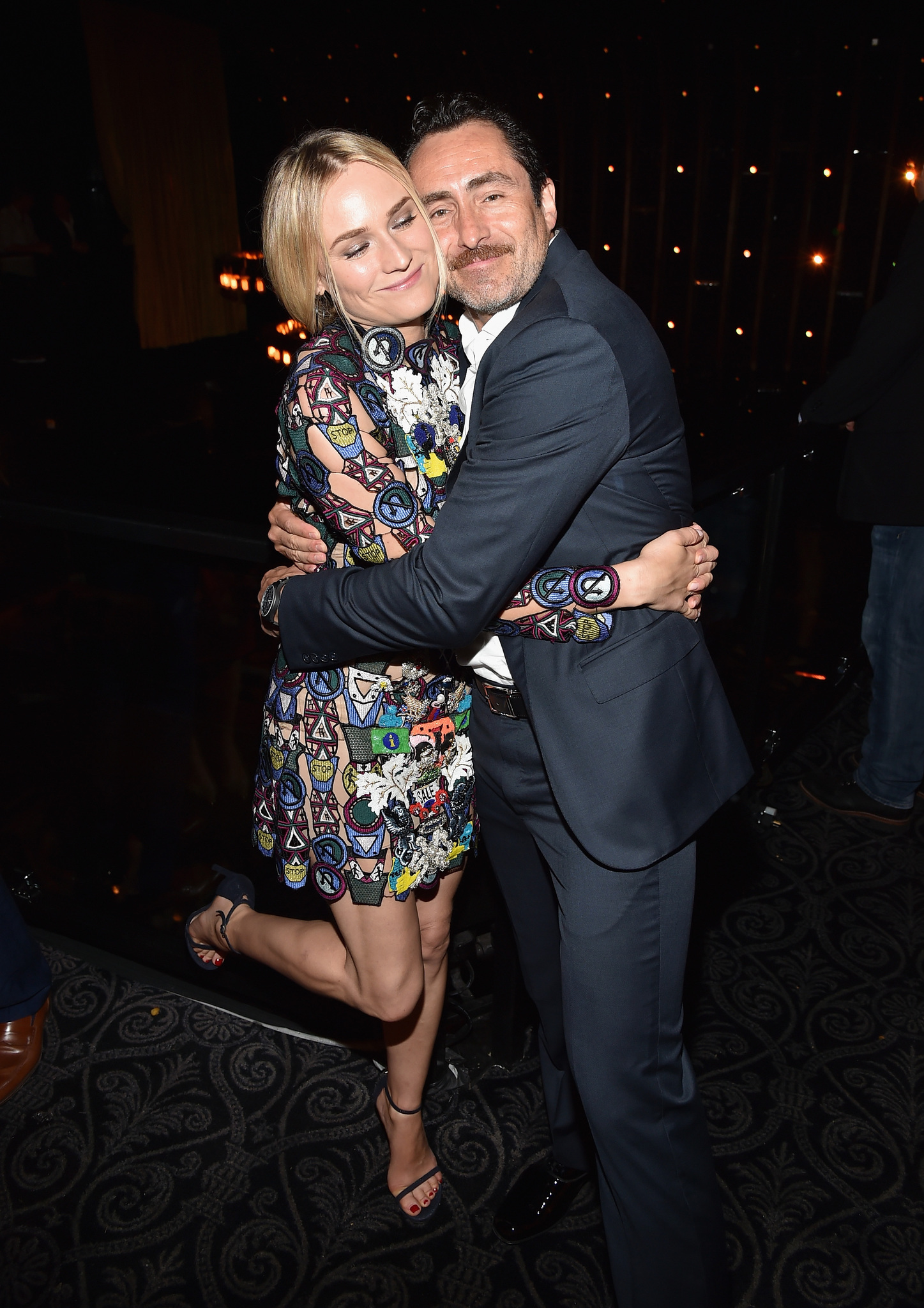 Actors Diane Kruger and Demian Bichir attend the after party for the season premiere of FX's 