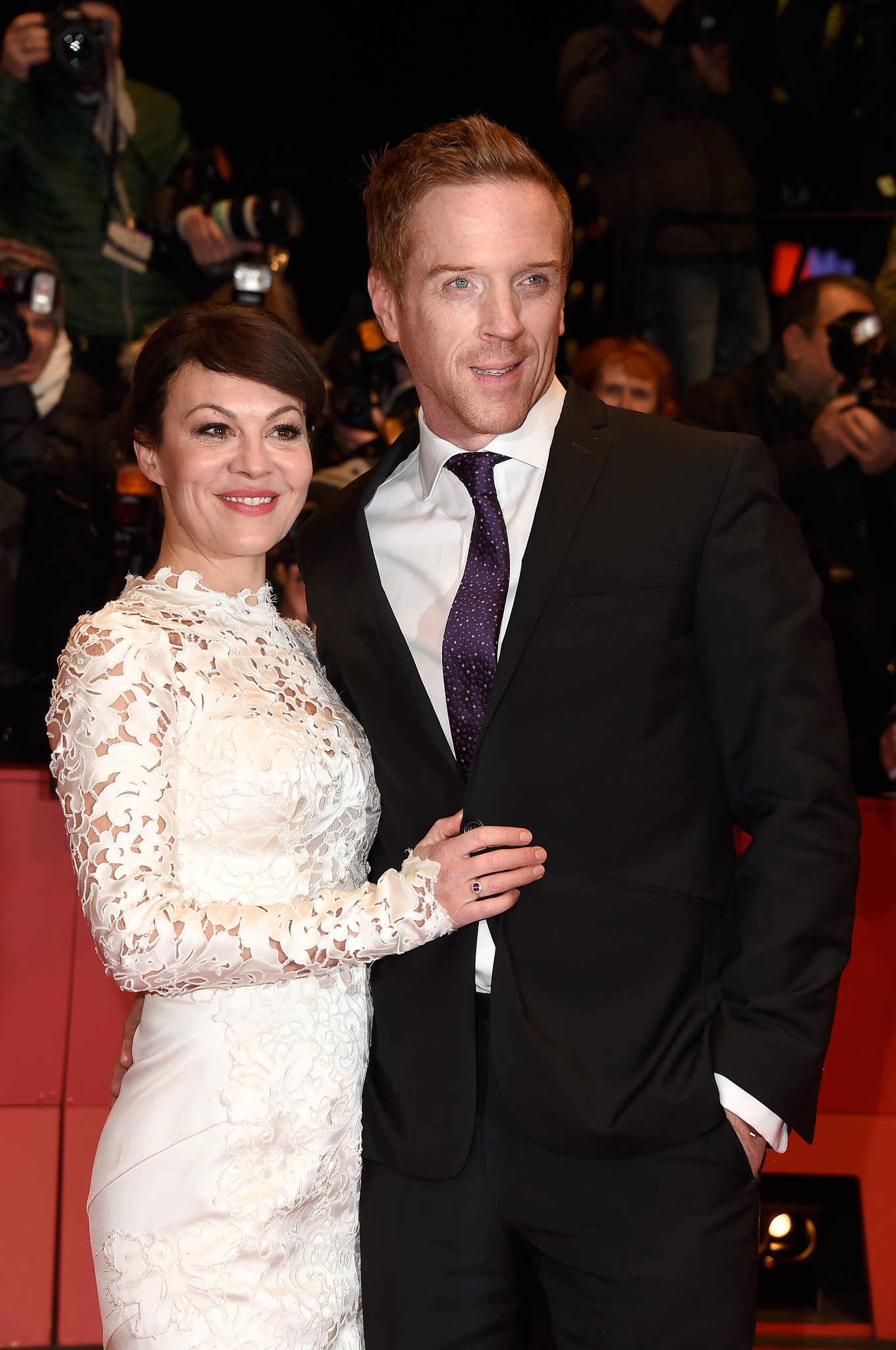 Damian Lewis and Helen McCrory at event of Queen of the Desert (2015)