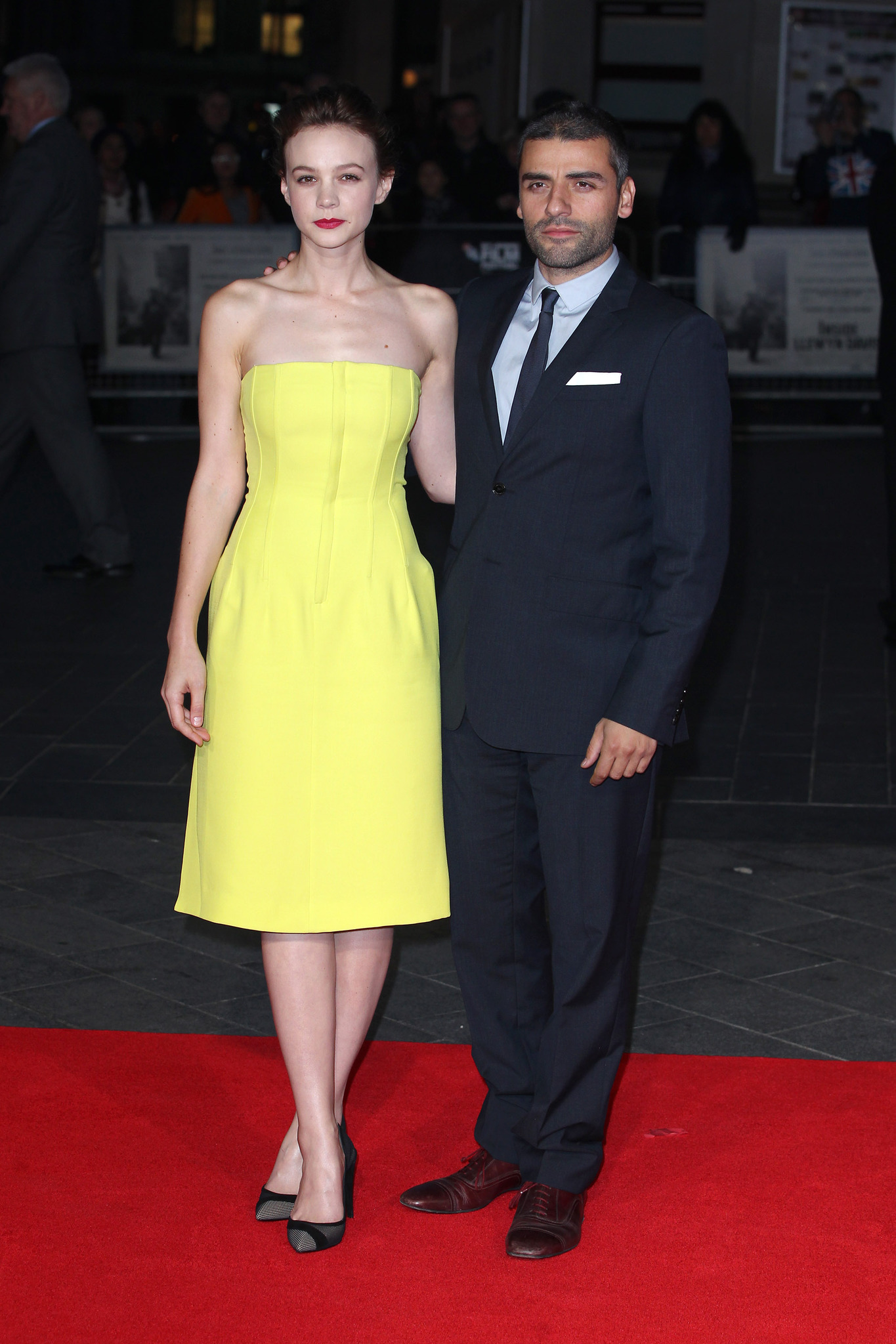 Oscar Isaac and Carey Mulligan at event of Groja Liuvinas Deivisas (2013)