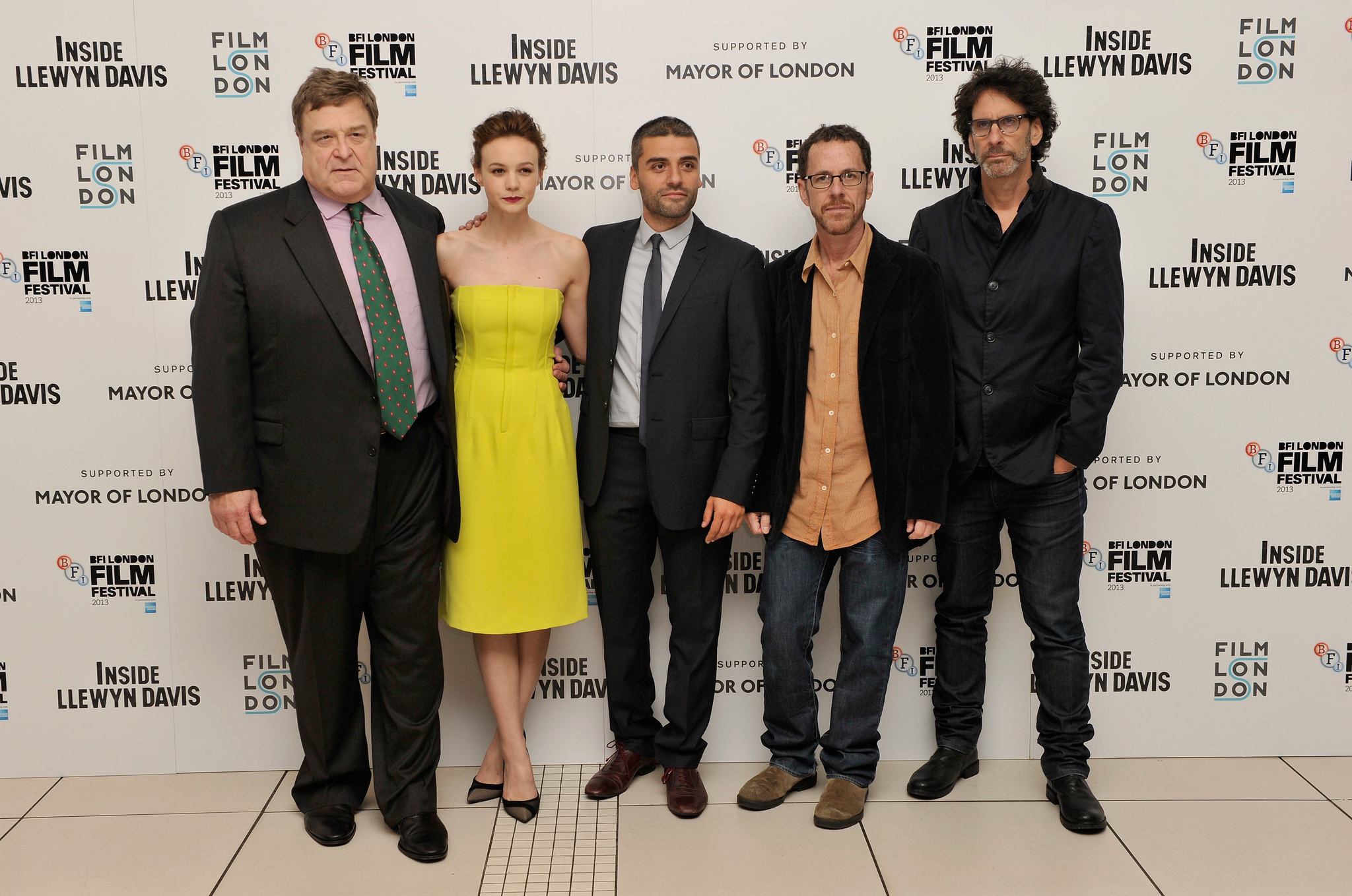 John Goodman, Joel Coen, Oscar Isaac and Carey Mulligan at event of Groja Liuvinas Deivisas (2013)