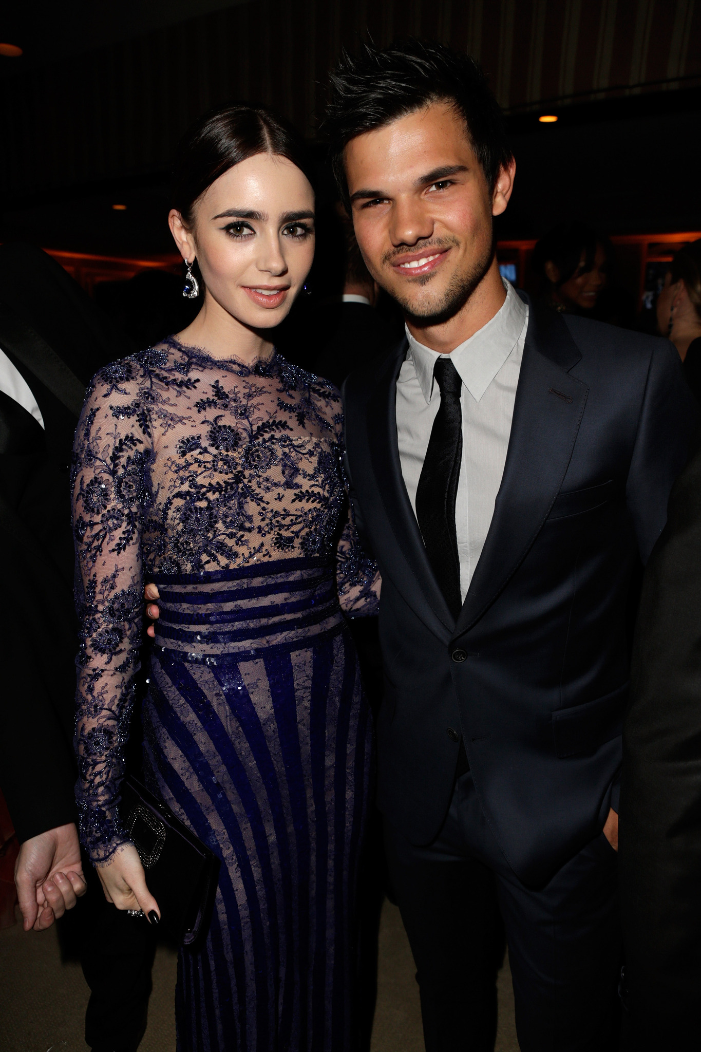 Taylor Lautner and Lily Collins