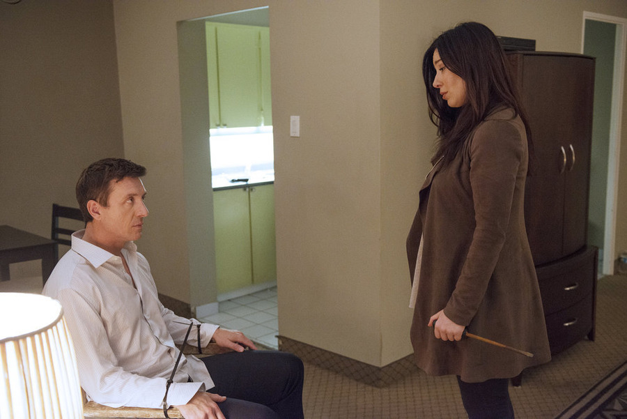 Still of Shawn Doyle and Lynn Collins in Covert Affairs (2010)