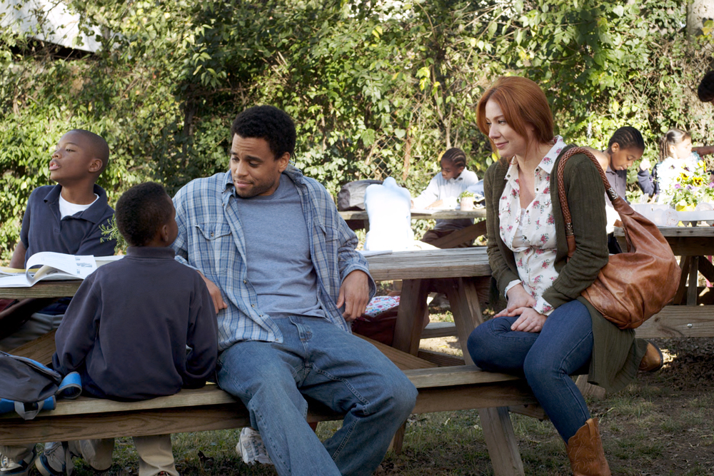 Still of Michael Ealy and Lynn Collins in Unconditional (2012)